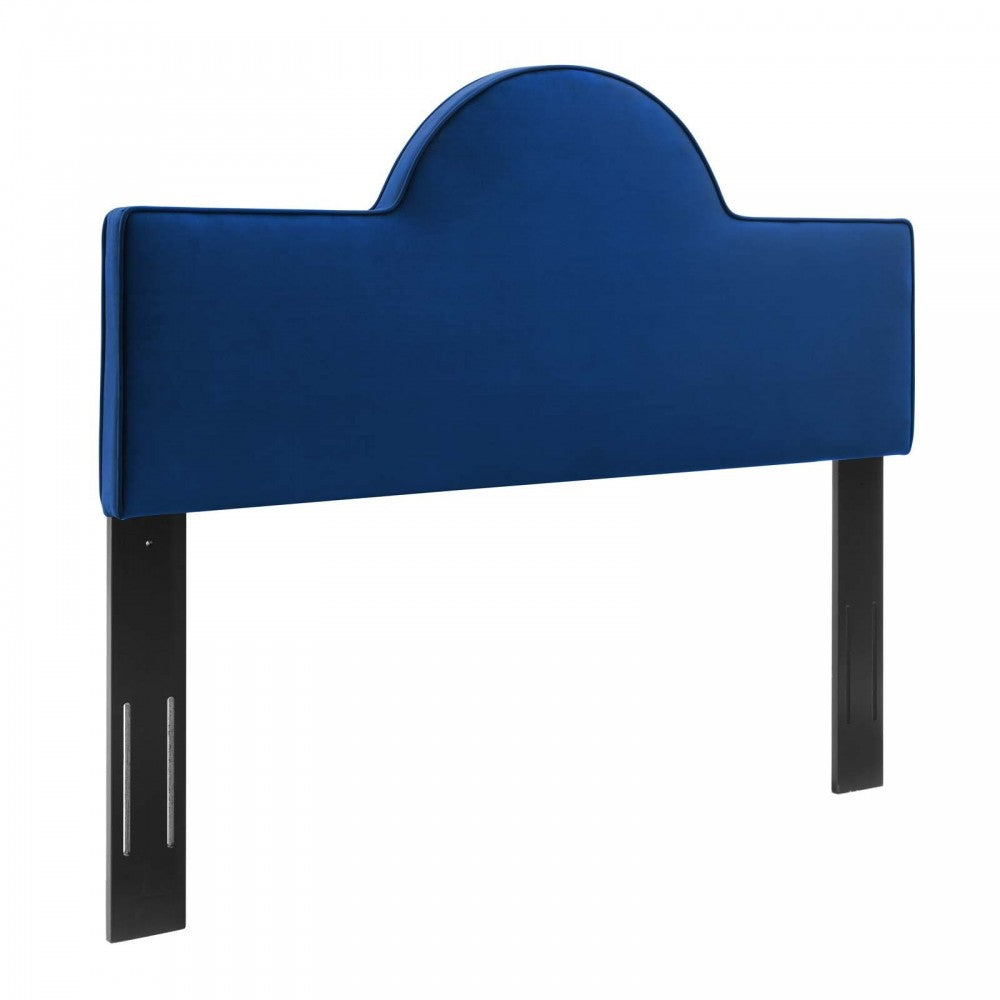 Dawn Twin Performance Velvet Headboard, Navy