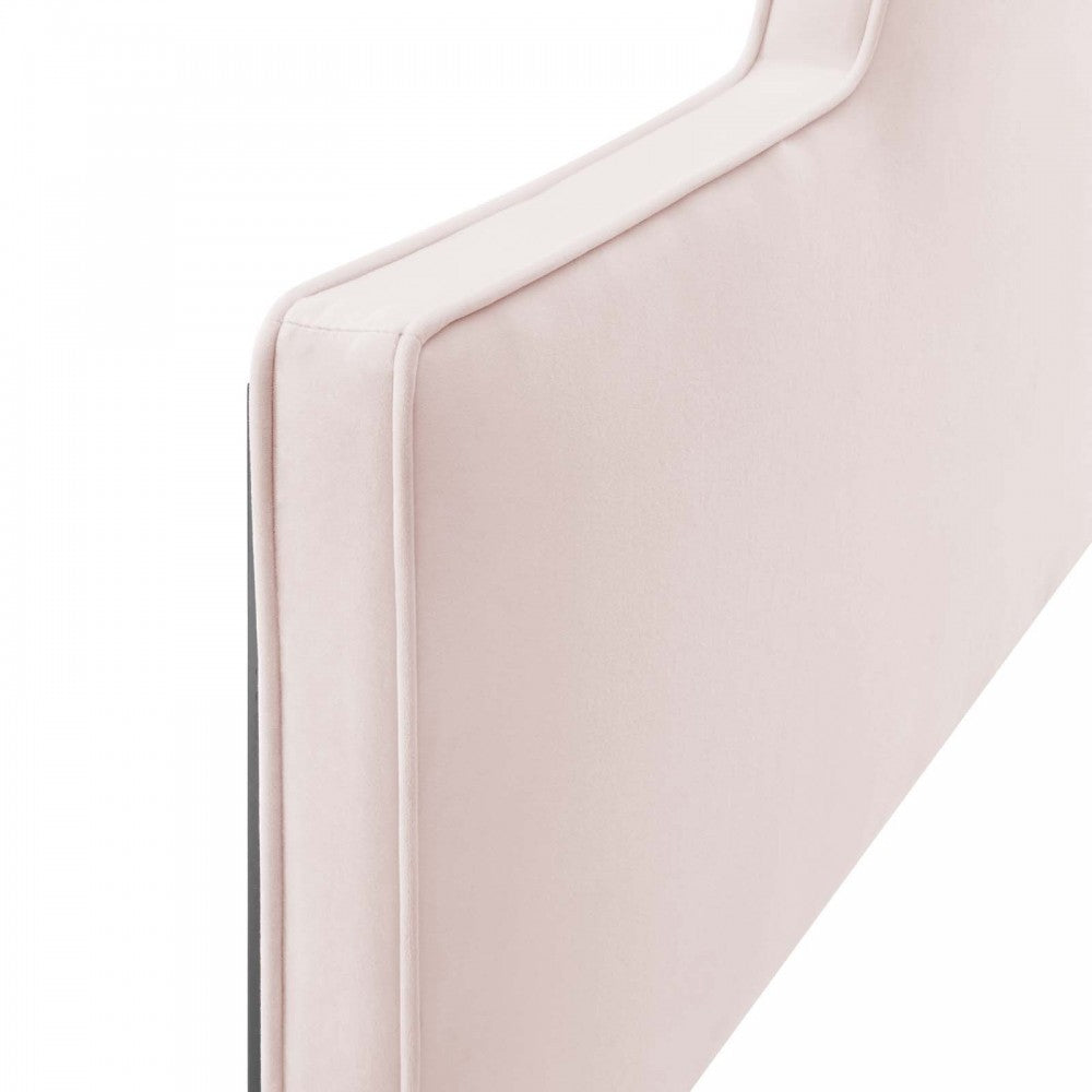 Dawn Twin Performance Velvet Headboard, Pink