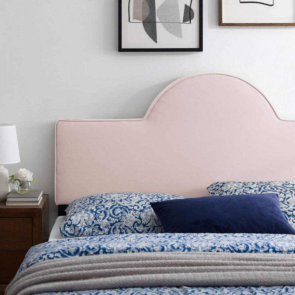 Dawn Twin Performance Velvet Headboard, Pink