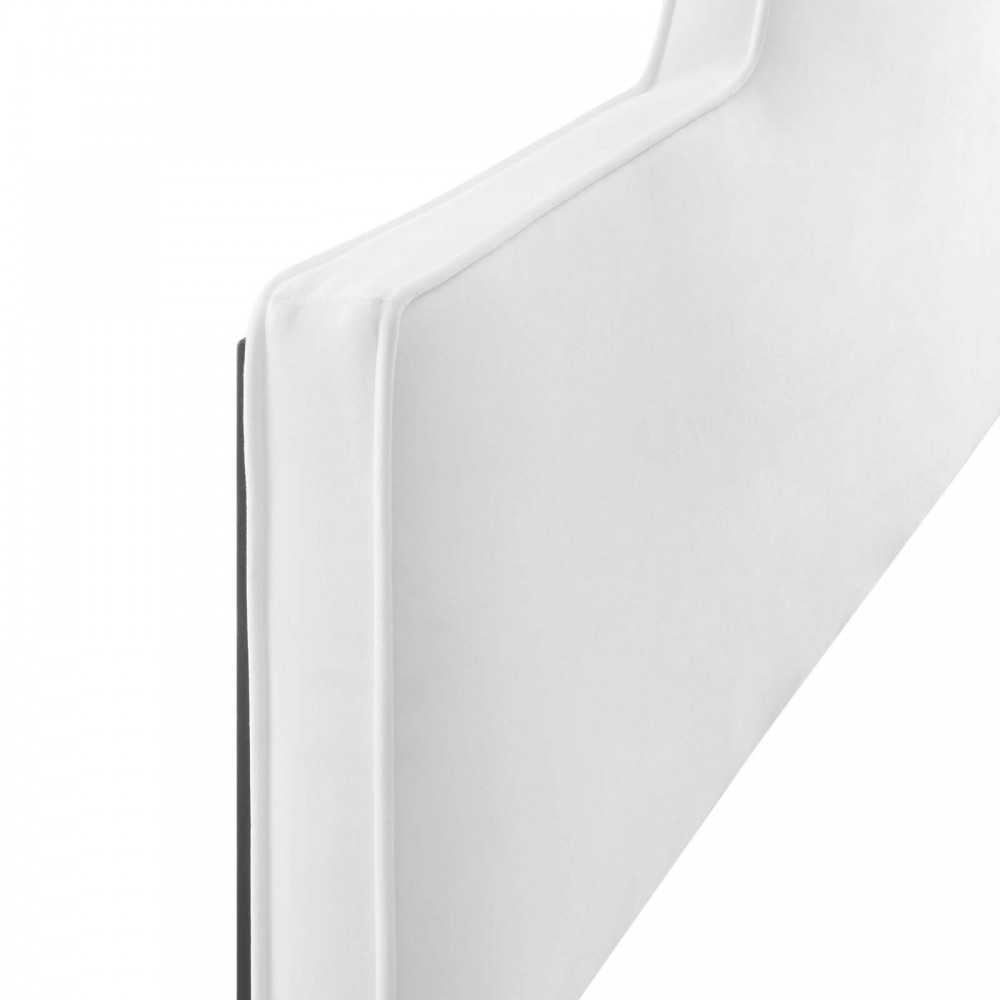 Dawn Twin Performance Velvet Headboard, White