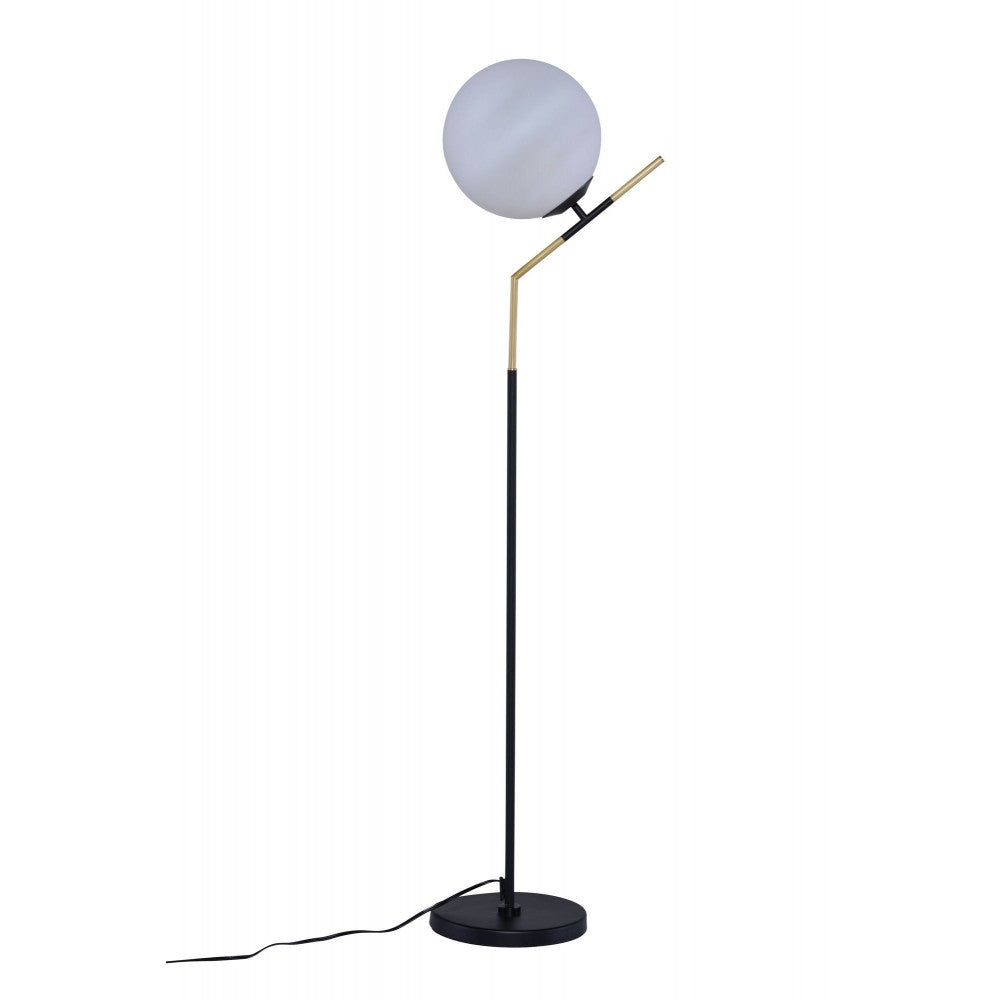 Declan White Glass Floor Lighting