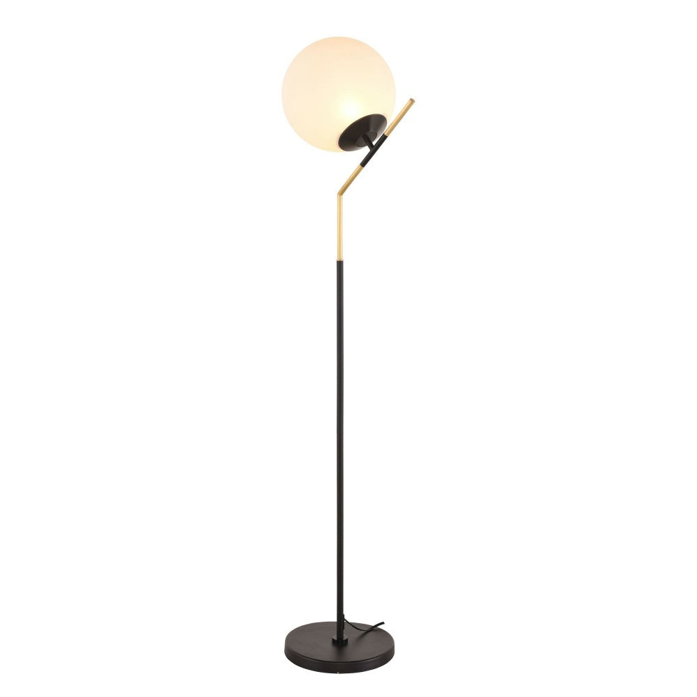 Declan White Glass Floor Lighting