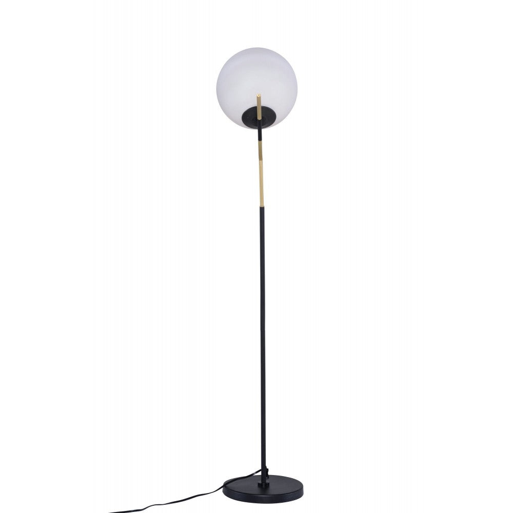 Declan White Glass Floor Lighting