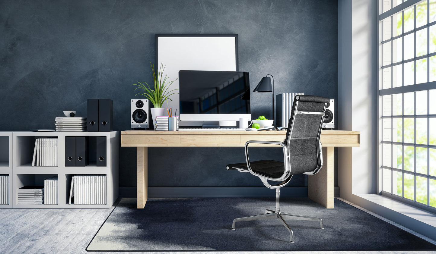 Deep End 3'10" x 5'4" area rug in color Blue