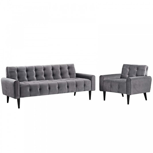 Delve Living Room Set Performance Velvet Set of 2, White