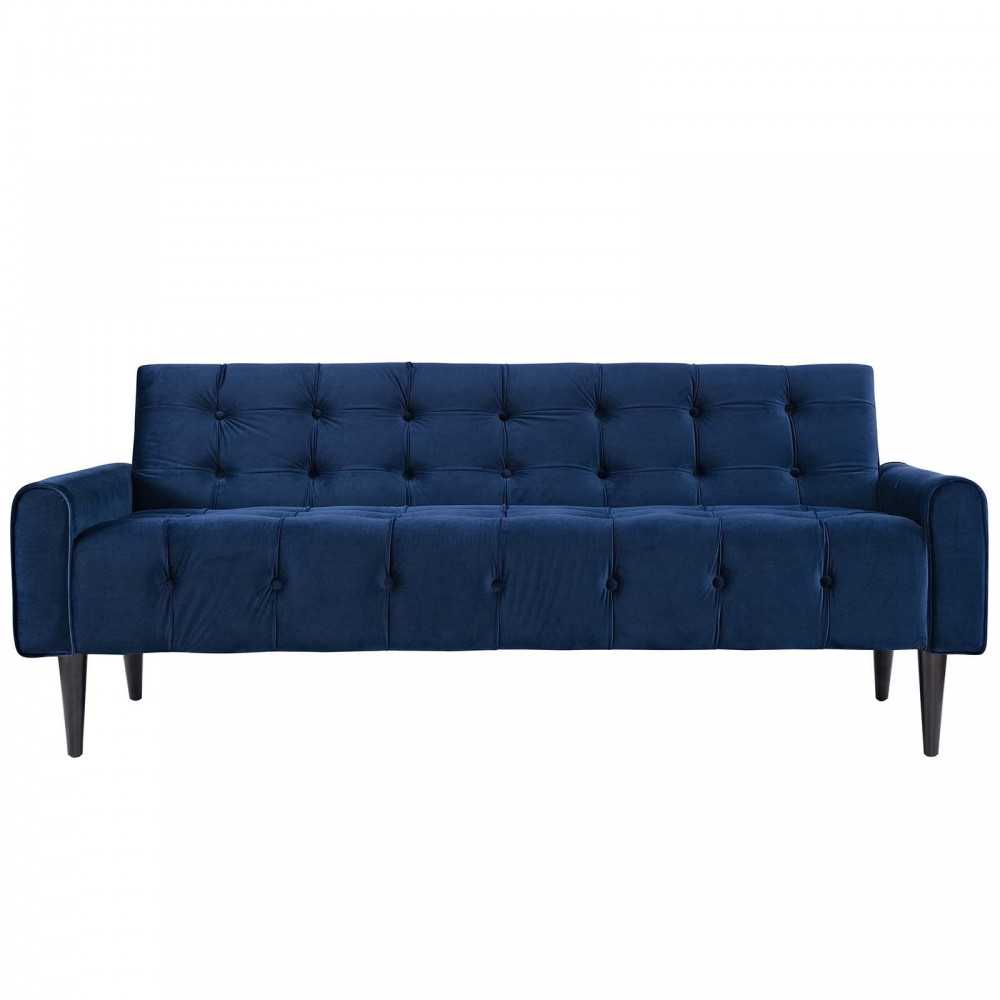 Delve Living Room Set Performance Velvet Set of 3, Gray, EEI-2970-NAV-SET