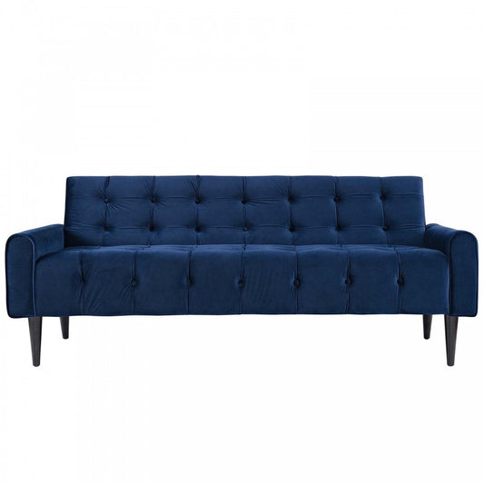Delve Performance Velvet Sofa, Navy