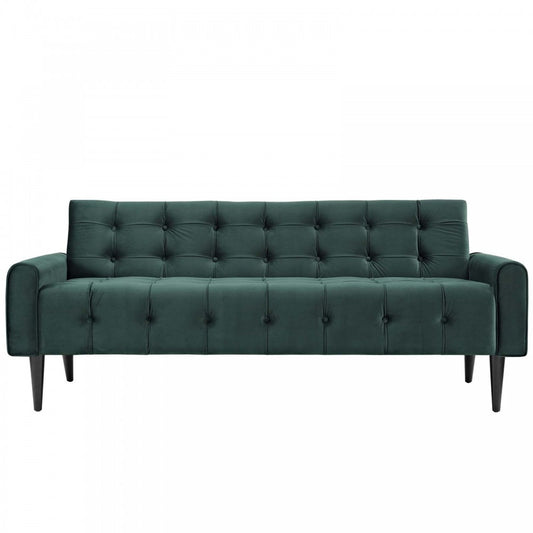 Delve Performance Velvet Sofa, Green