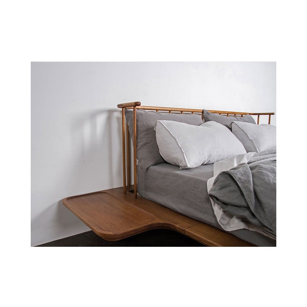Distrikt Bed Hard Fumed Wood King Bed