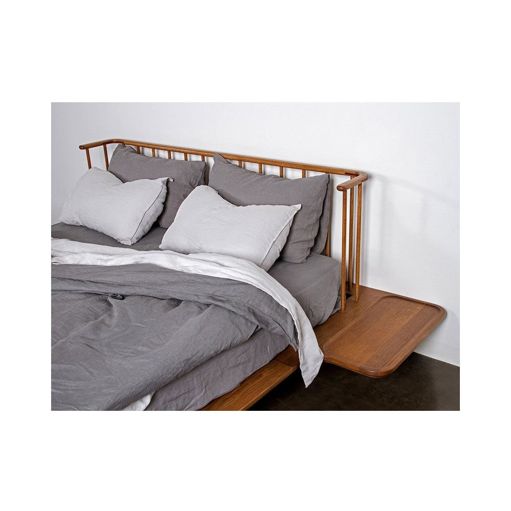 Distrikt Bed Hard Fumed Wood King Bed