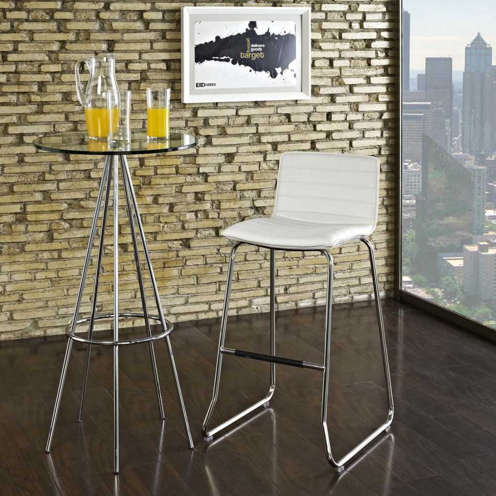 Dive Bar Stool, White