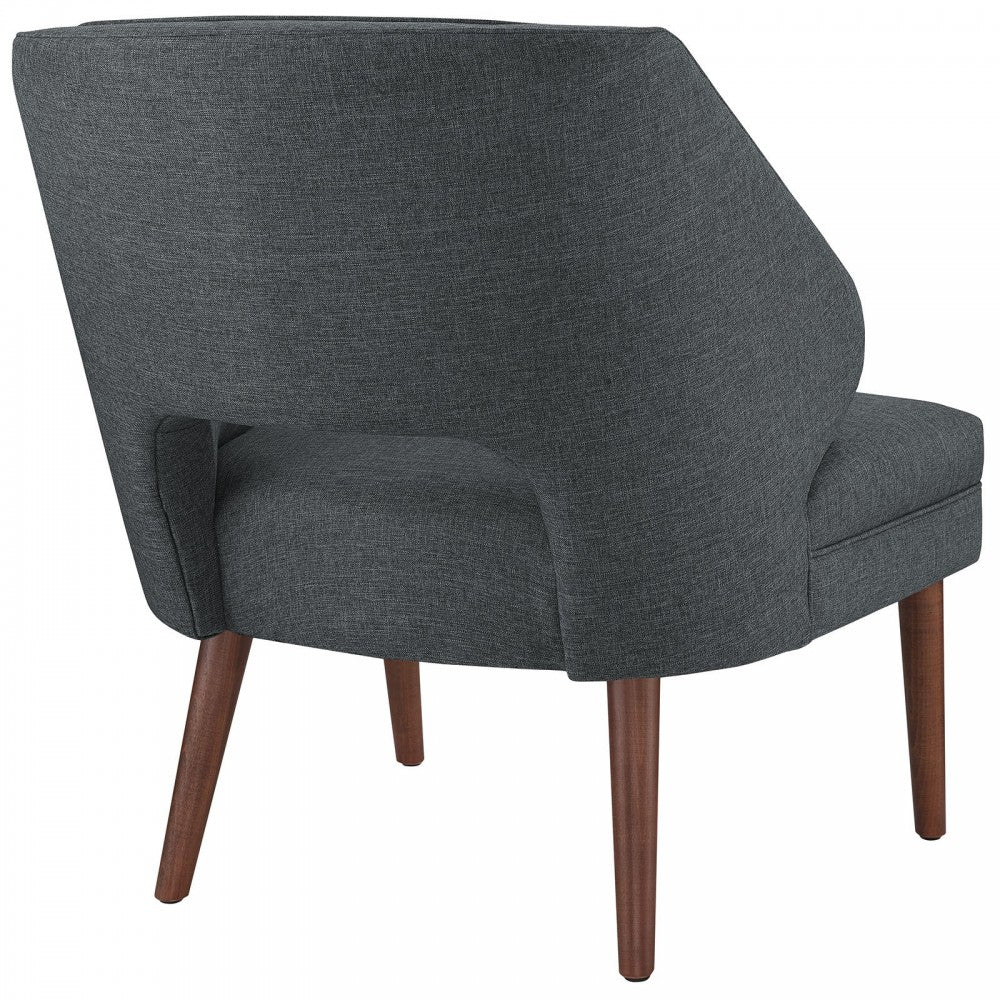 Dock Upholstered Fabric Armchair, Gray