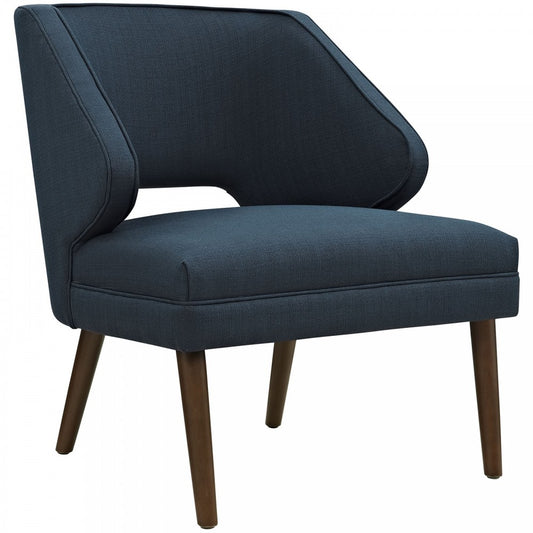 Dock Upholstered Fabric Armchair, Azure