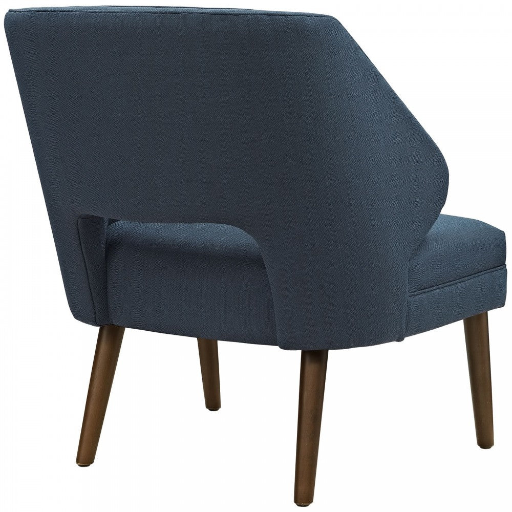 Dock Upholstered Fabric Armchair, Azure