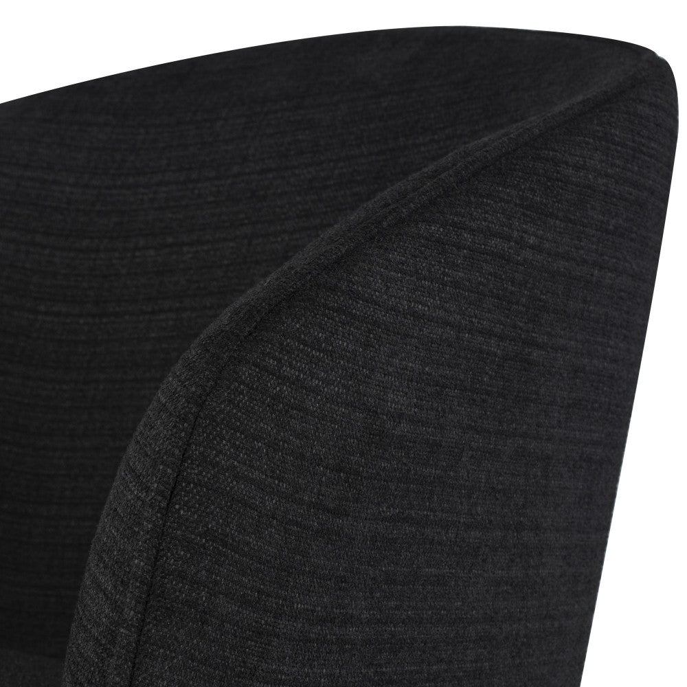 Doppio Coal Fabric Occasional Chair