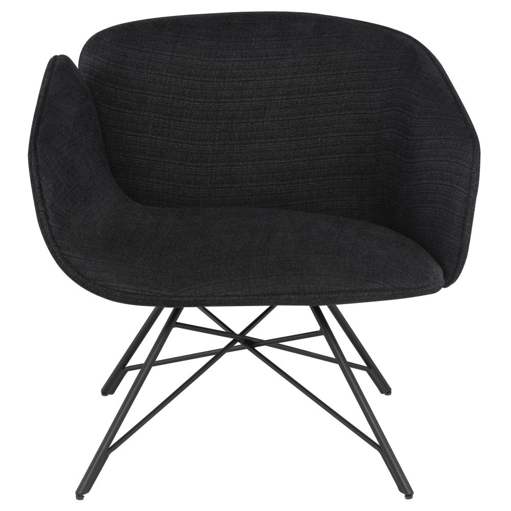 Doppio Coal Fabric Occasional Chair