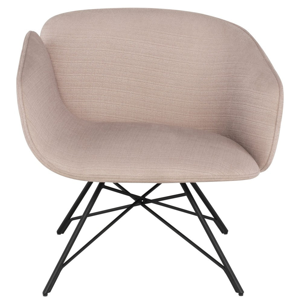 Doppio Mauve Fabric Occasional Chair