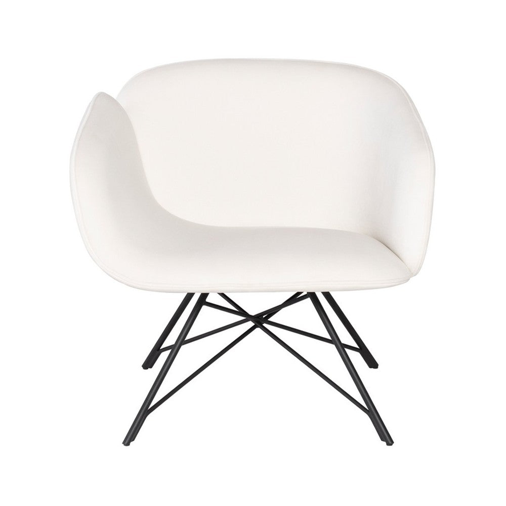 Doppio Oyster Fabric Occasional Chair