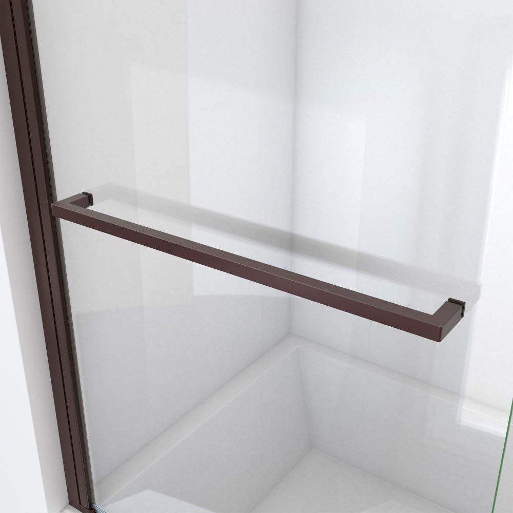 DreamLine Aqua-Q Swing 33 1/2x72 Frameless Shower Door in Oil Rubbed Bronze