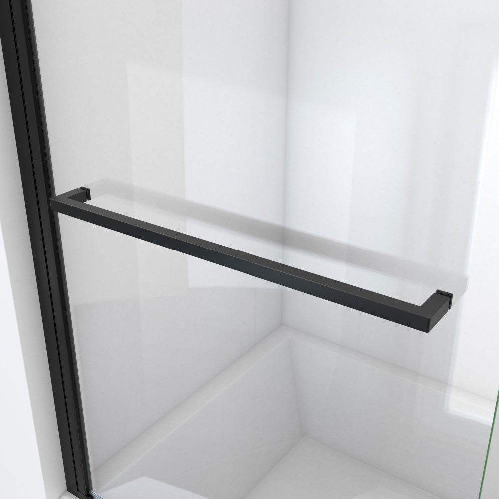 DreamLine Aqua-Q Swing 39 1/2x72 Frameless Shower Door in Satin Black