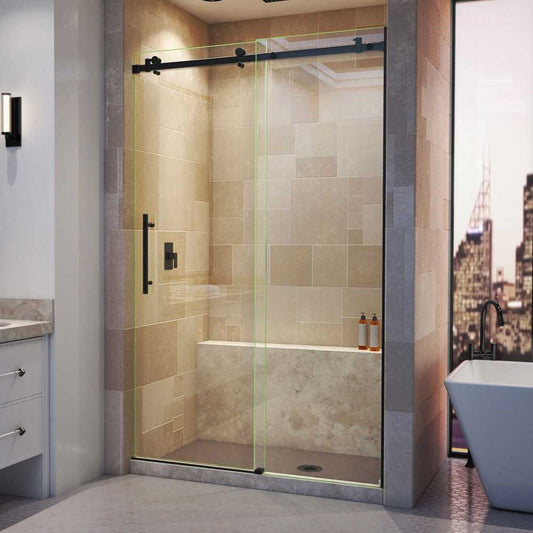 DreamLine Enigma Air 44-48x76 Frameless Sliding Shower Door in Satin Black