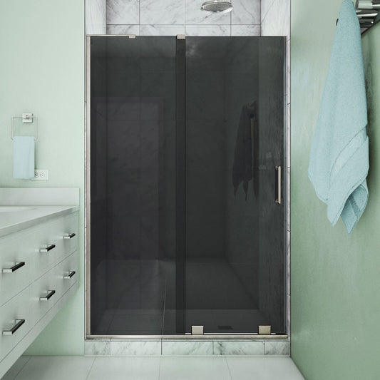 DreamLine Mirage-X 44-48x72 Frameless Sliding Shower Door in Brushed Nickel, SHDR1948723GL04
