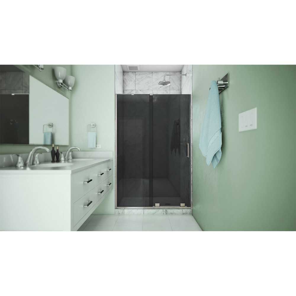DreamLine Mirage-X 44-48x72 Frameless Sliding Shower Door in Brushed Nickel, SHDR1948723GR04