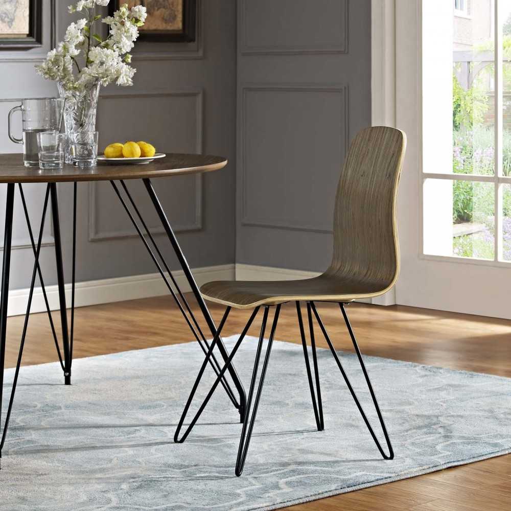 Drift Bentwood Dining Side Chair, Walnut