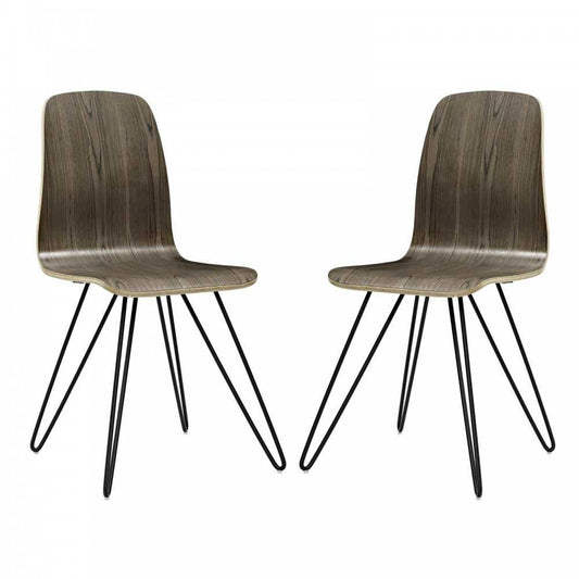 Drift Dining Side Chair Set of 2, Walnut
