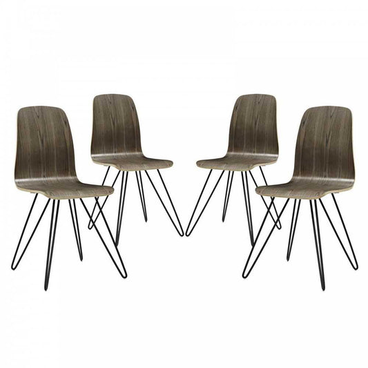 Drift Dining Side Chair Set of 4, Walnut