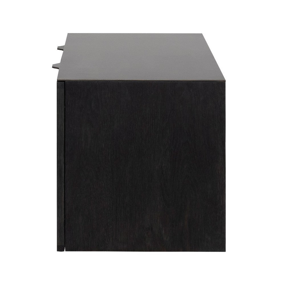 Drift Ebonized Wood Media Unit Cabinet, HGDA828