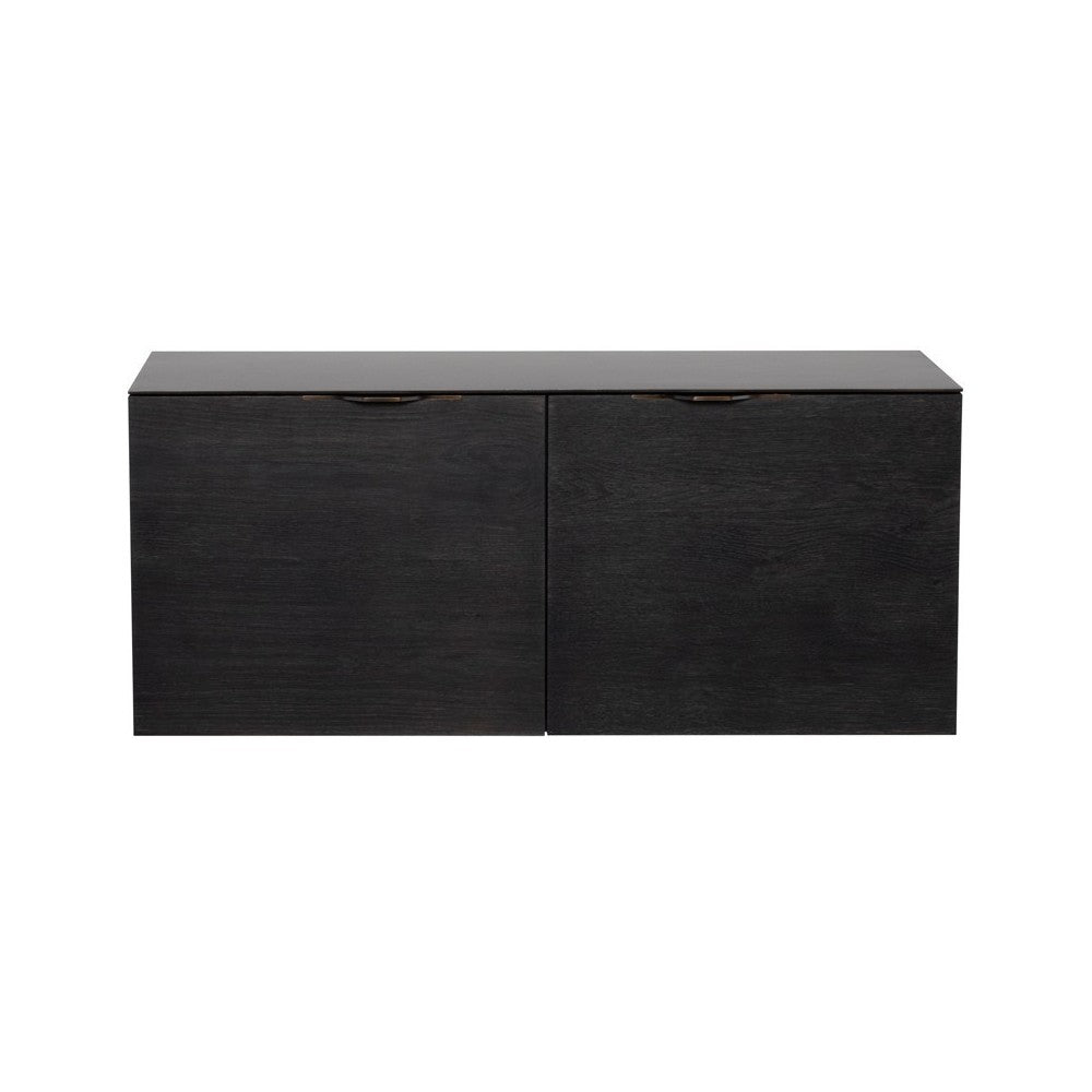 Drift Ebonized Wood Media Unit Cabinet, HGDA828