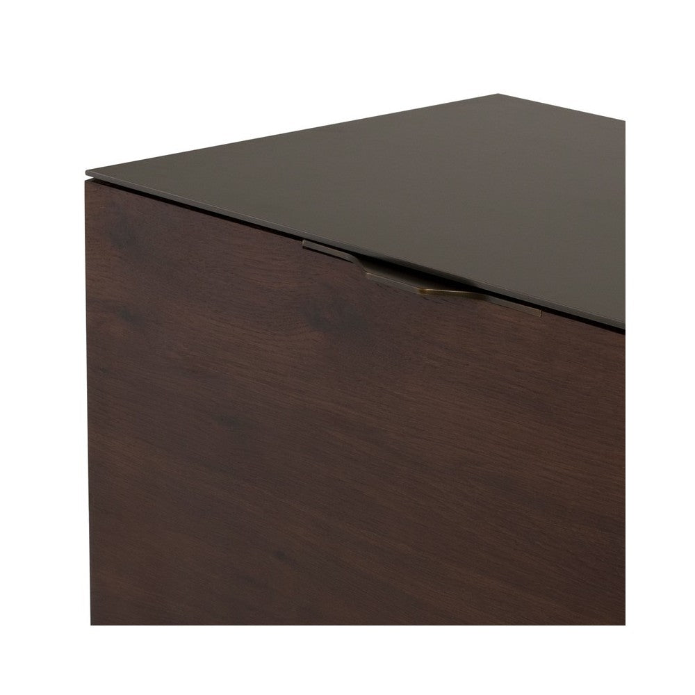 Drift Smoked Wood Media Unit Cabinet, HGDA827