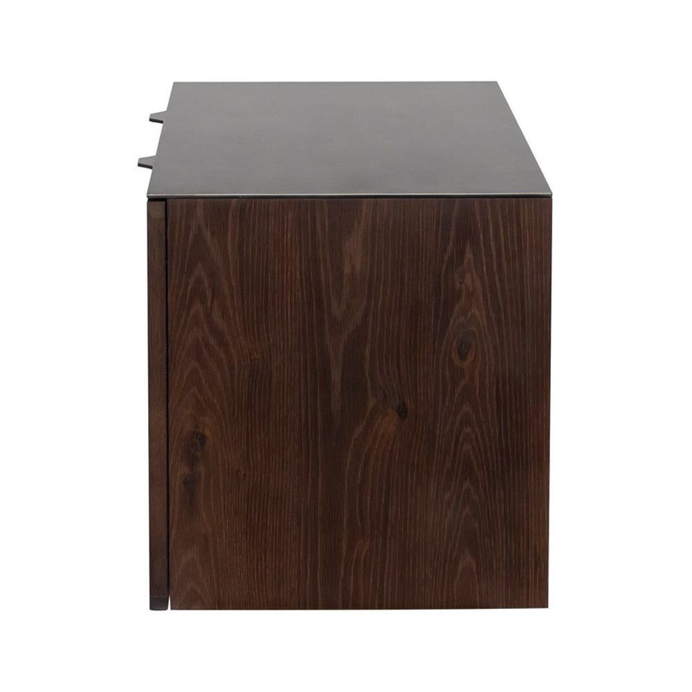 Drift Smoked Wood Media Unit Cabinet, HGDA827
