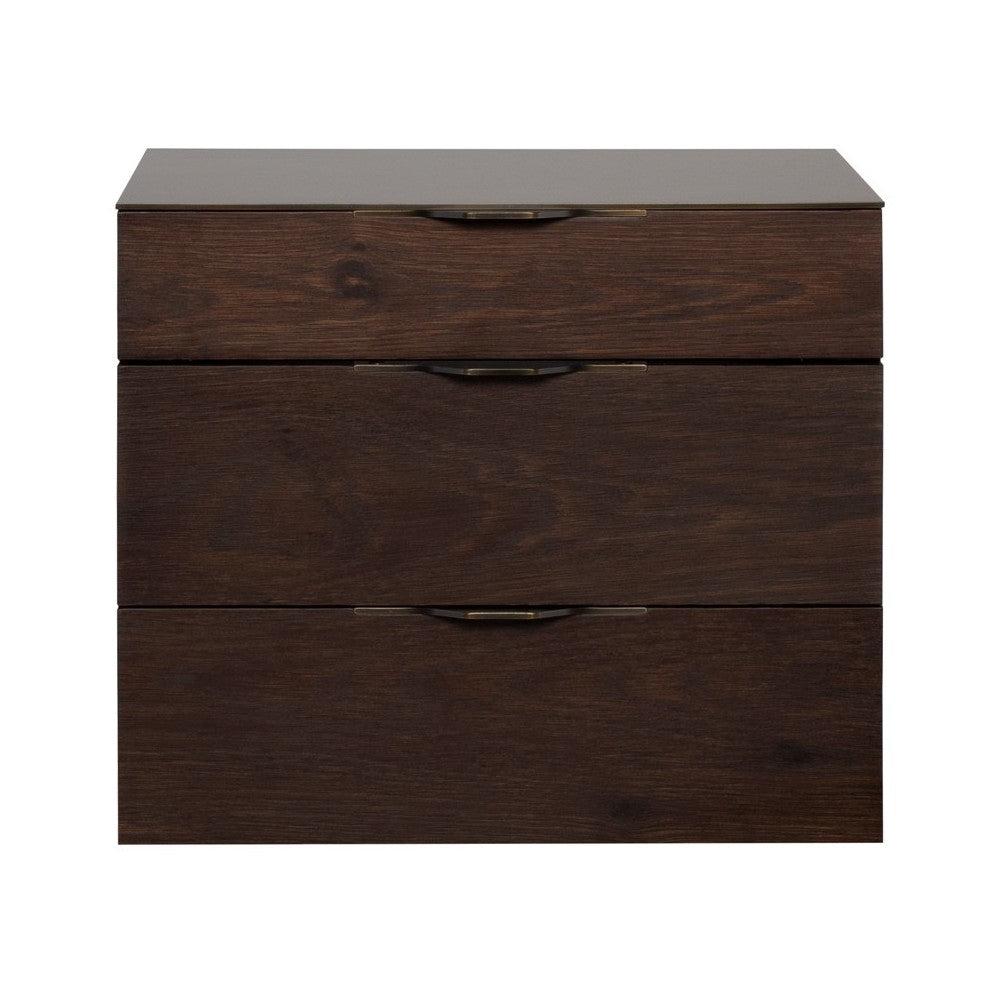 Drift Smoked Wood Side Table