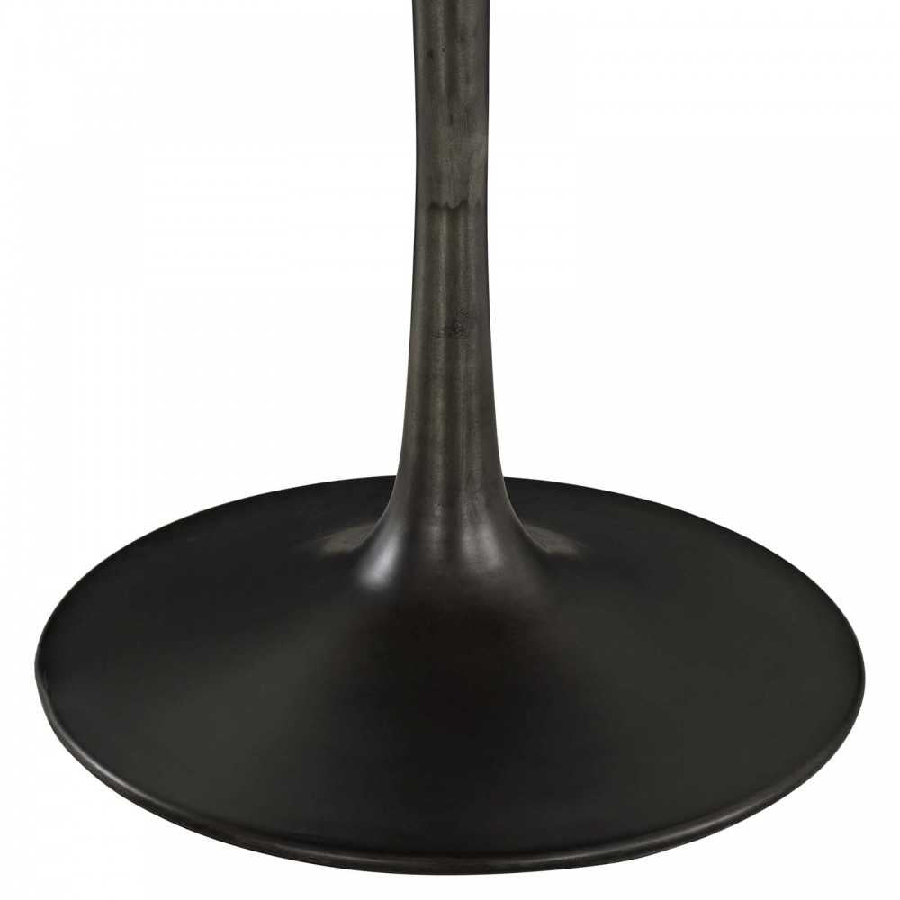 Drive 40" Round Wood Top Dining Table, Black