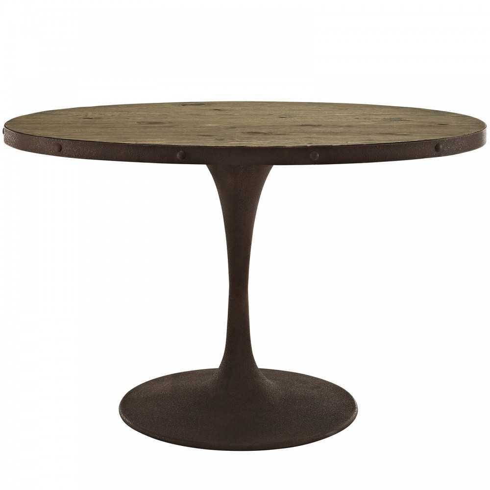 Drive 47" Oval Wood Top Dining Table, Brown