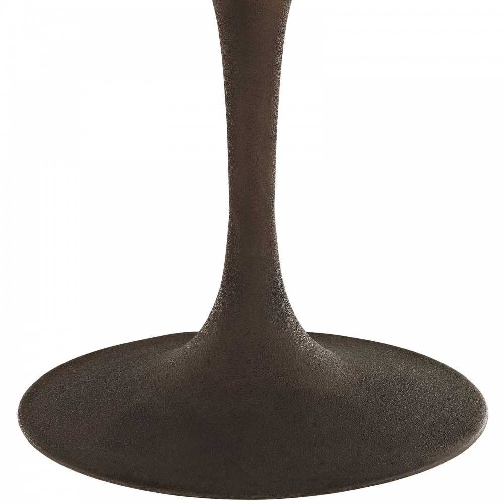 Drive 60" Round Wood Top Dining Table, Brown