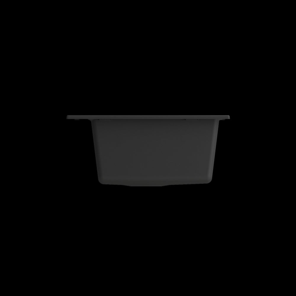 Dual-Mount 34 in. Granite Composite Kitchen Sink with Integrated Workstation, Matte Black