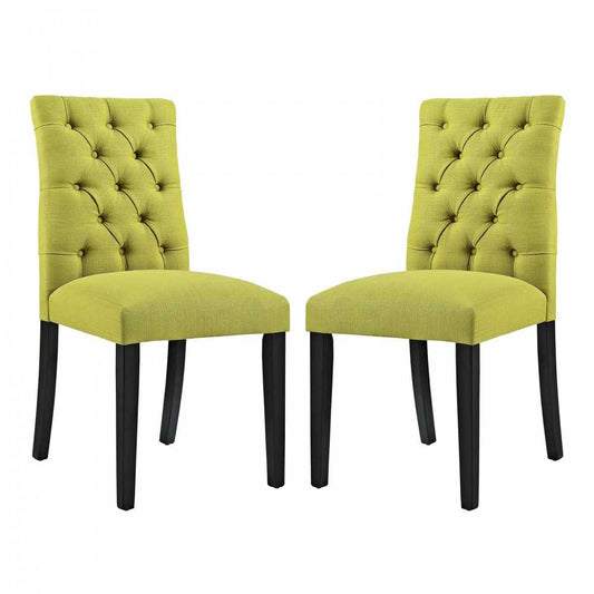 Duchess Dining Chair Fabric Set of 2, Wheatgrass