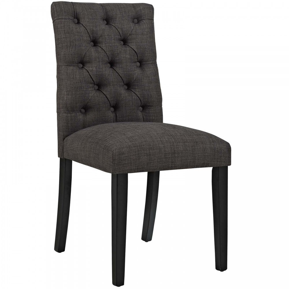 Duchess Dining Chair Fabric Set of 2, Brown