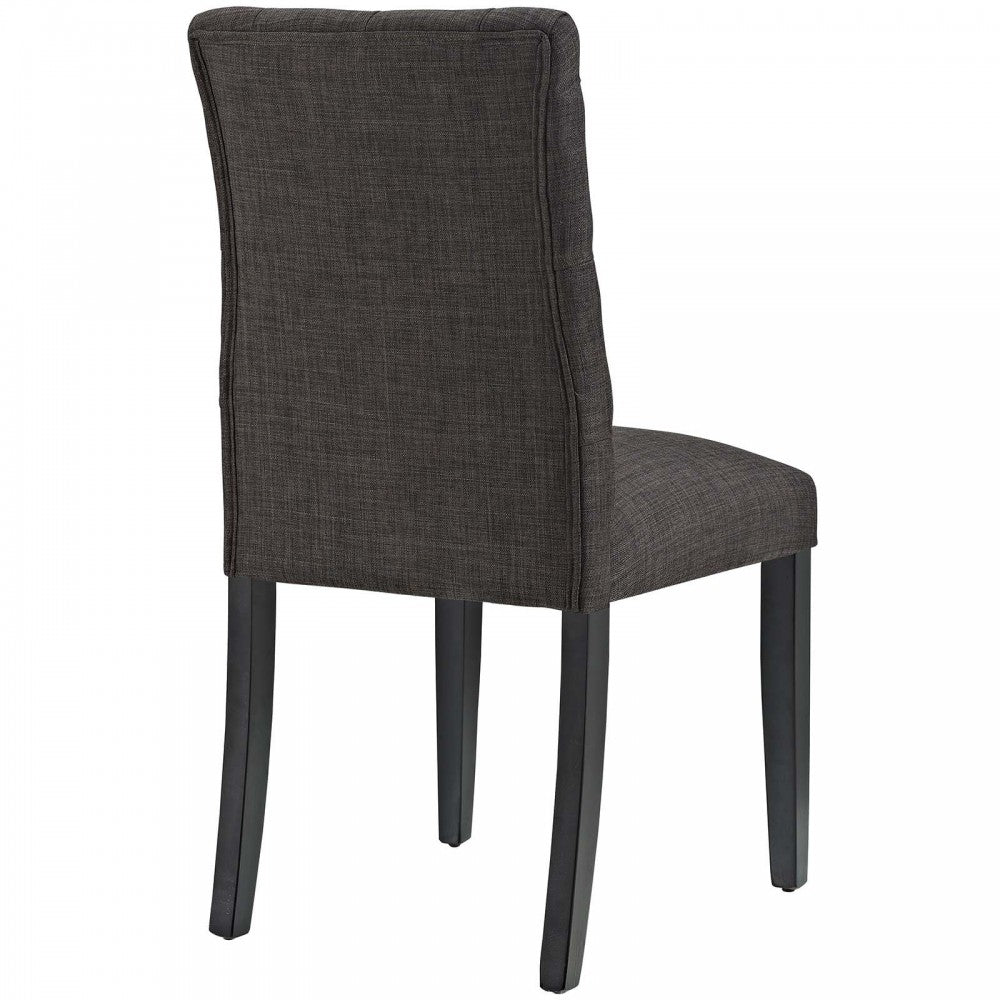 Duchess Dining Chair Fabric Set of 2, Brown