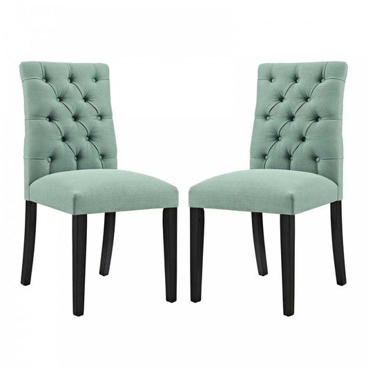 Duchess Dining Chair Fabric Set of 2, Laguna