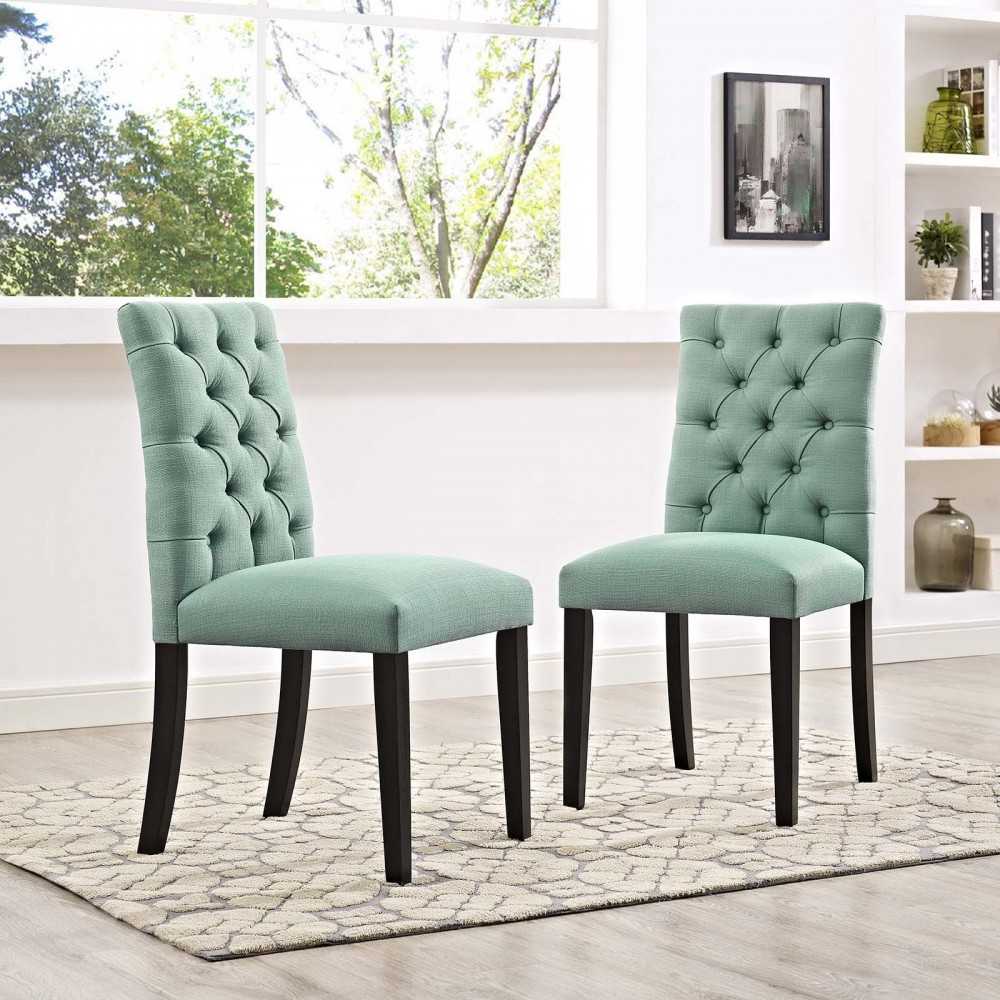Duchess Dining Chair Fabric Set of 2, Laguna