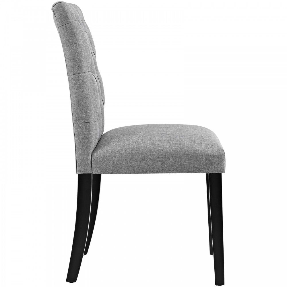 Duchess Dining Chair Fabric Set of 2, Light Gray