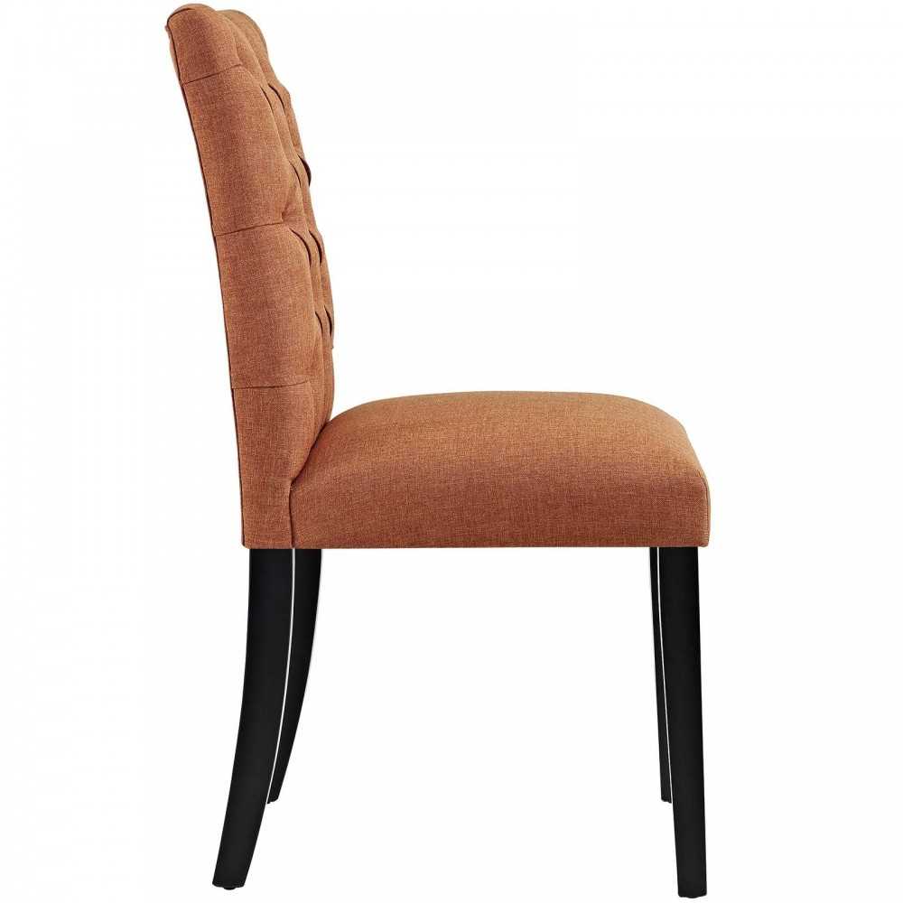Duchess Dining Chair Fabric Set of 2, Orange