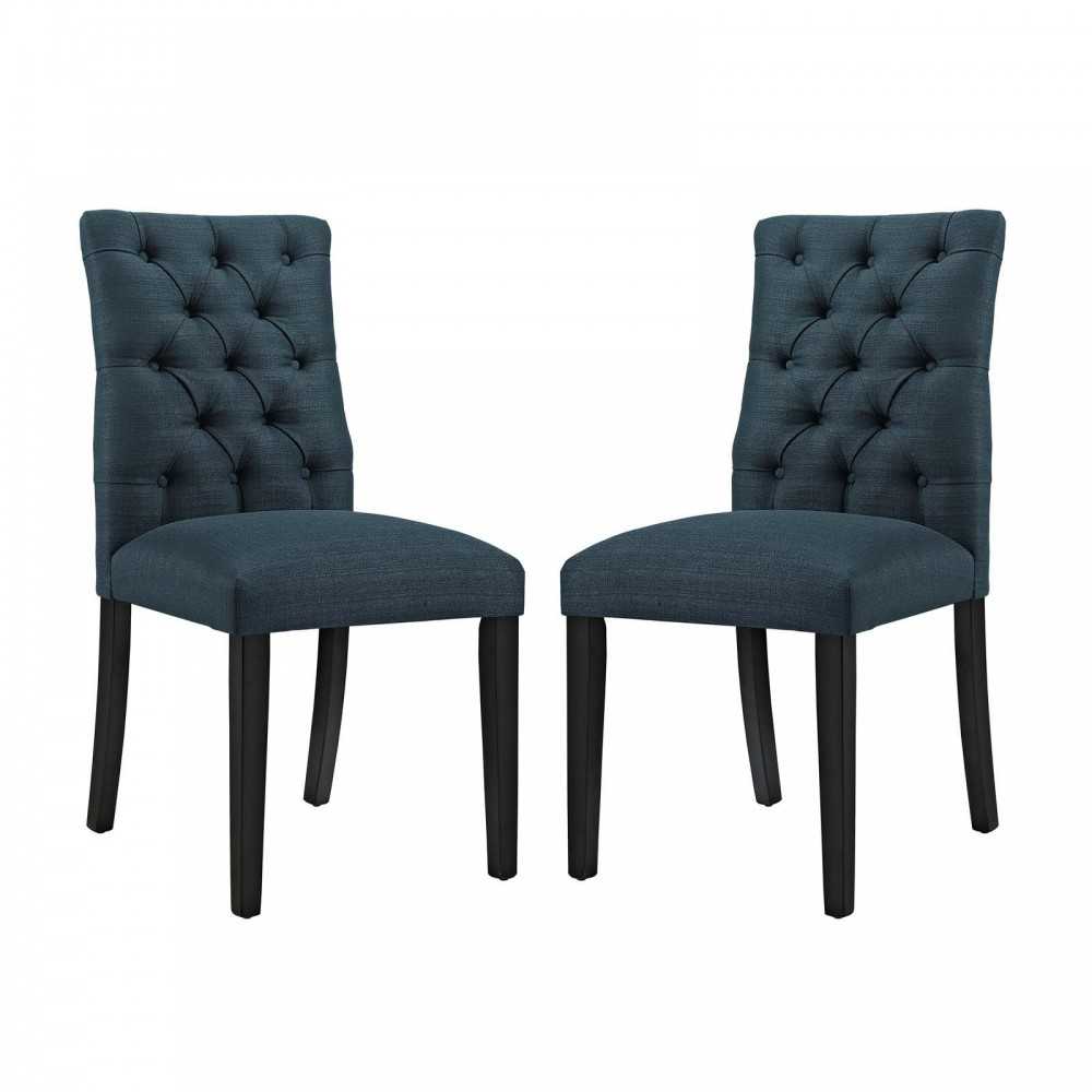 Duchess Dining Chair Fabric Set of 2, Azure