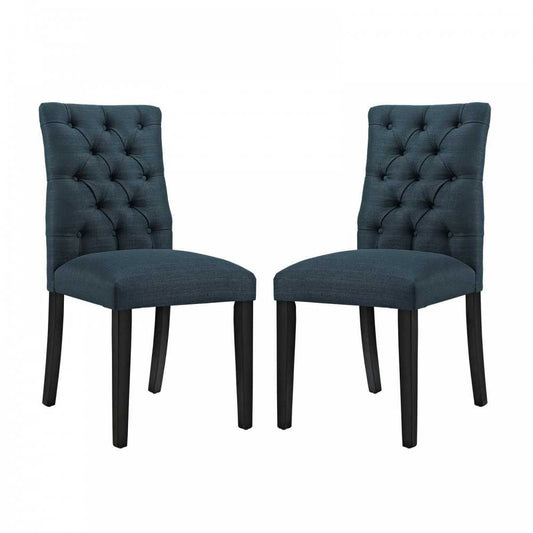 Duchess Dining Chair Fabric Set of 2, Azure