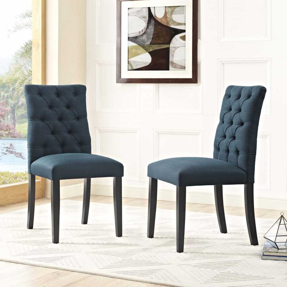 Duchess Dining Chair Fabric Set of 2, Azure