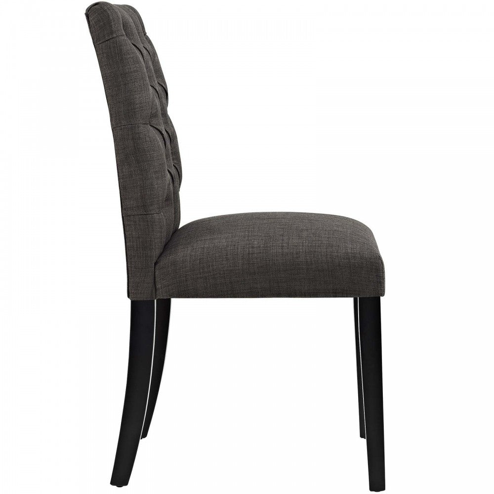 Duchess Dining Chair Fabric Set of 4, Brown